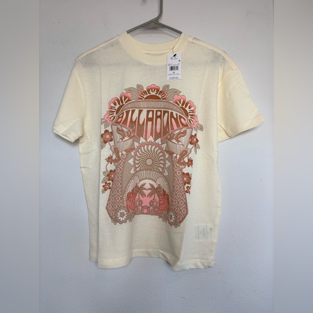BILLABONG NWT GRAPHIC ABSTRACT TEE SZ XS